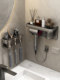 German toothbrush storage rack without punching wall-mounted bathroom tooth cup toothbrush storage rack bathroom hair dryer rack