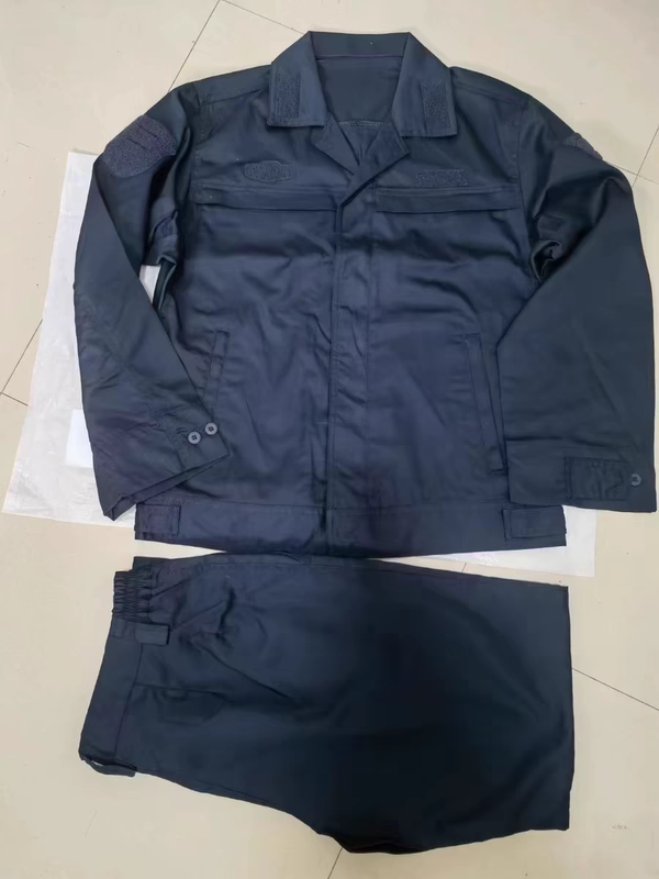 New Summer Ship Dark Blue Work Clothes Ship Overalls Training Clothes Reflective Strips Wear-Resistant Work Clothes for Men