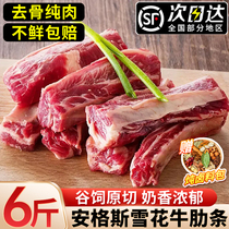 Beef fresh beef ribs barbecue boneless non-Australian imported Angus grain-fed snow commercial fresh beef brisket