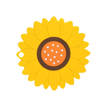 Sunflower placemat insulation mat anti-scalding bowl mat household kitchen pot mat dish mat rubber bottom table mat 3088