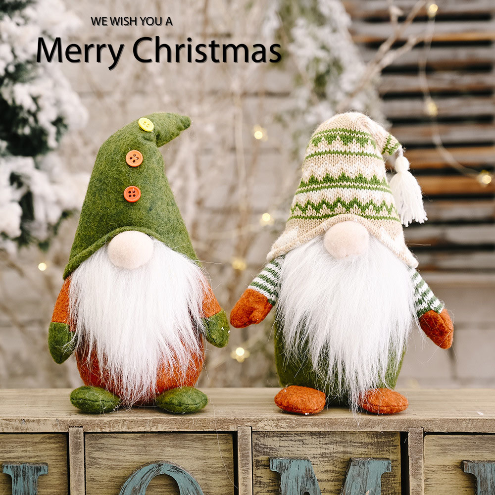 New Christmas decorations Accessories Knit non-woven fabrics No face dolls Creative paparazzi Santa swinging pieces 3088-Taobao