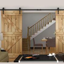 American barn door hanging rail hanging wheel hardware accessories complete set of pulleys kitchen bathroom sliding door guide track