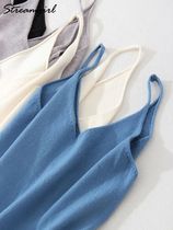 Women Knitted Top Straps Basic Summer Tank ops For Women 202