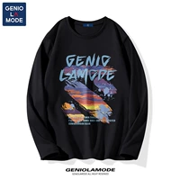 【100% чистый хлопок】 черный (G Big Sunset Brate)