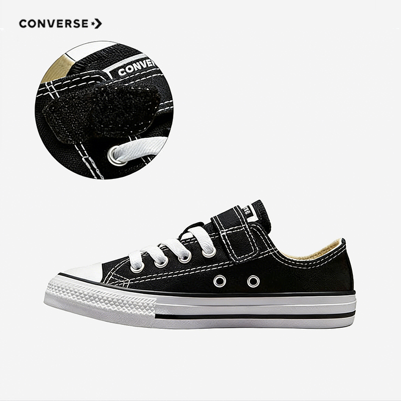 Converse Classic Black Summer Canvas Shoes for Men and Women, Low-Top Casual Versatile Comfortable Sneakers