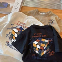 Куб черного рубика 【хлопок+пакет воротник】】