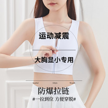 Corset bra for women zipper vest large breasts appear smaller no trace thin breasts sports shock-proof wrapping breast reduction breast shaping anti-bulging spots