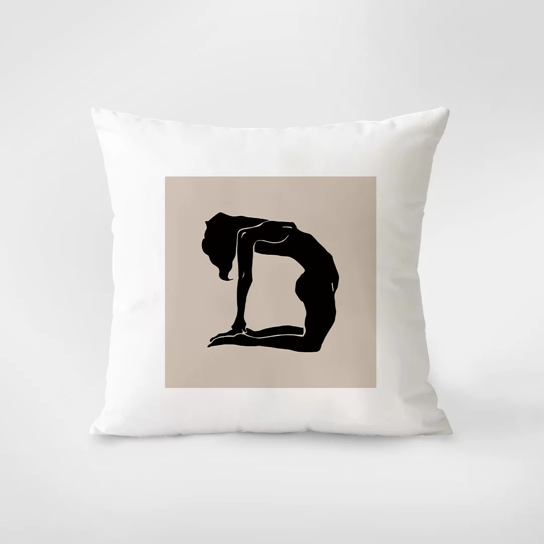 Modern and minimalistic double-sided pillow, sofa for bed