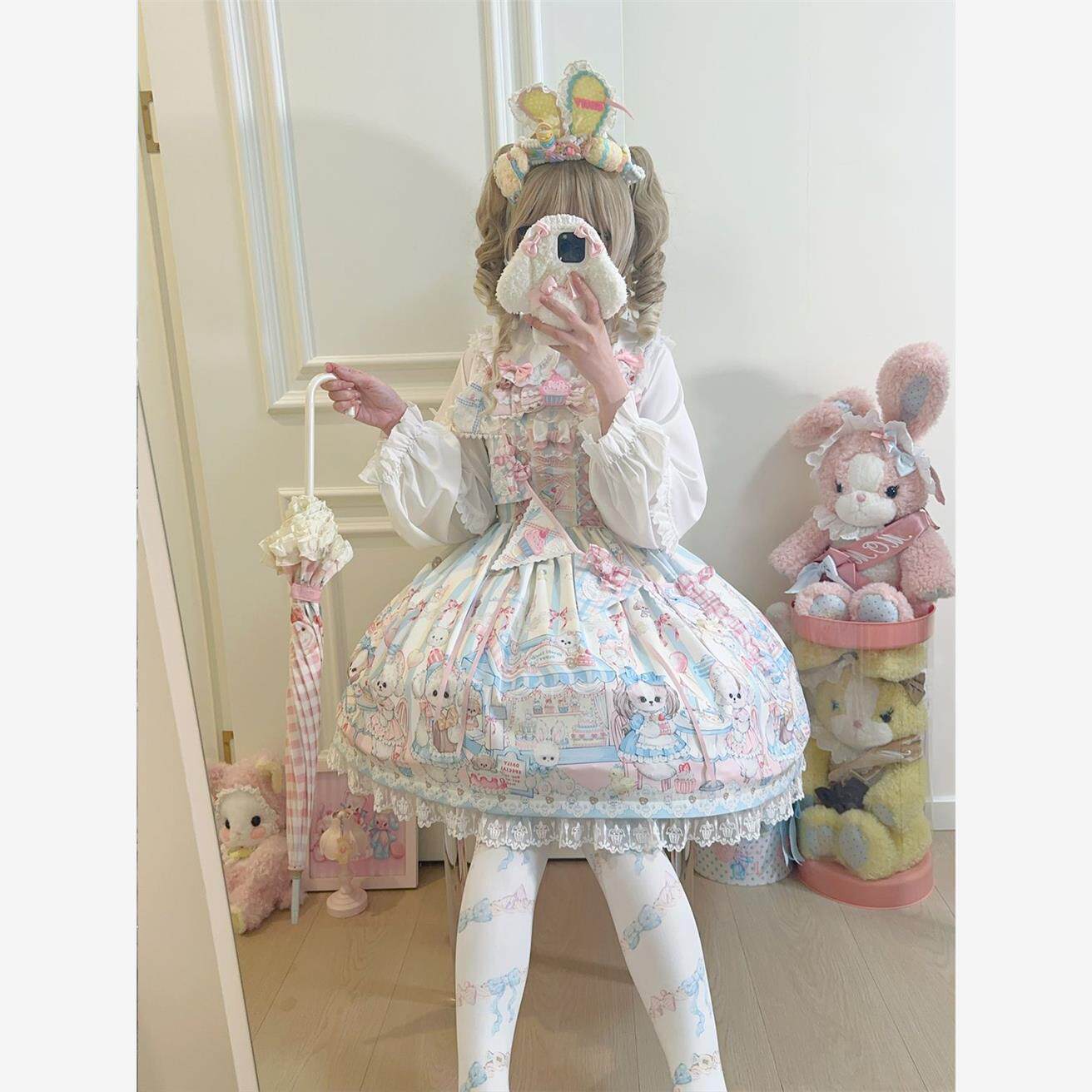 韩菇凉甜宠茶会Lolita洋装,夏日少女的甜美仪式_lolita洛丽塔连衣裙_淘宝游戏网