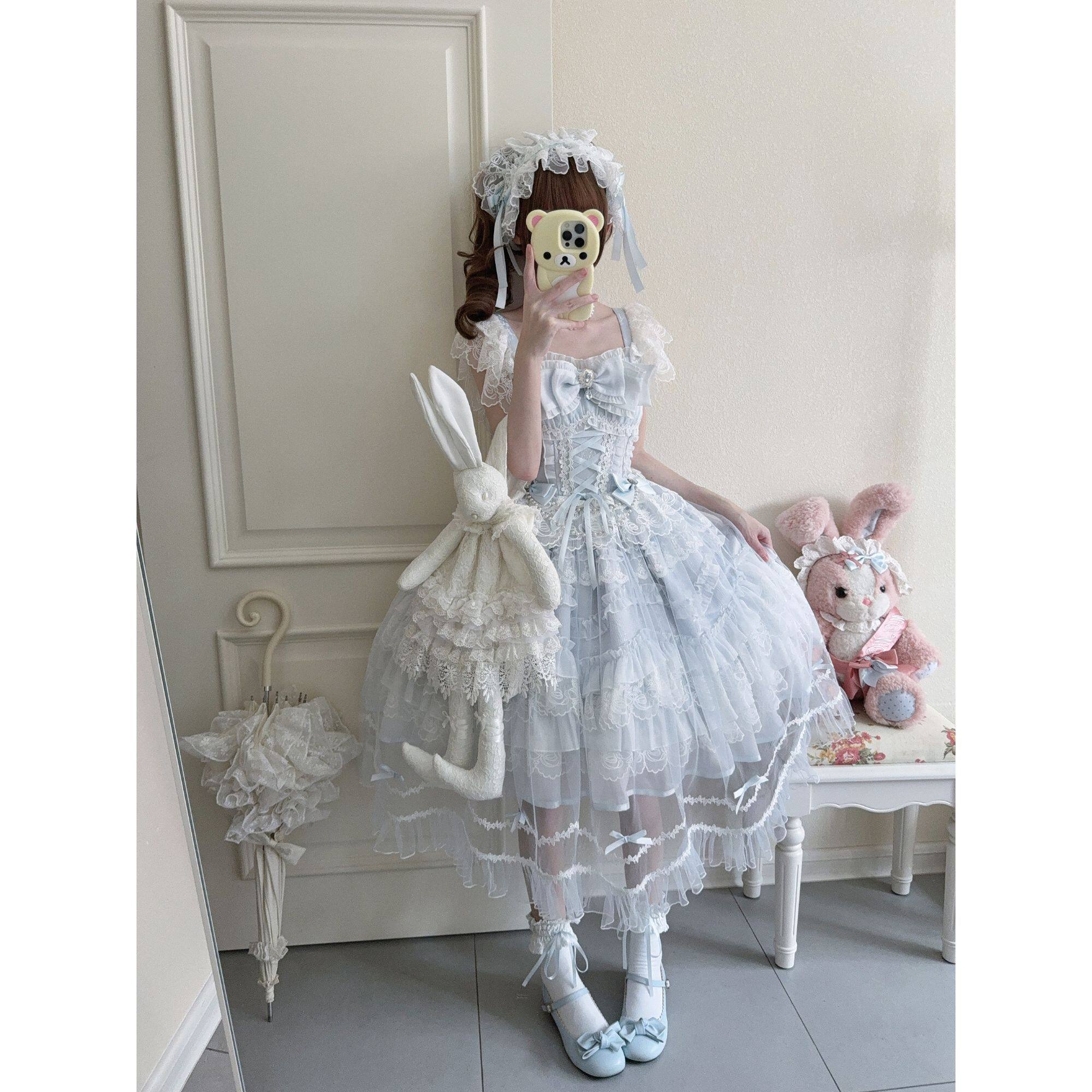 【永恒誓约】白糖少女Lolita洋装jsk吊带裙,甜美与气场并存_lolita洛丽塔_淘宝游戏网