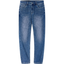 Camel Mens Cotton Jeans Spring and Autumn 2024 New Casual Stretch Pants Slim Pants Mens Versatile Fashion