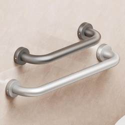 Space Aluminum Bathroom Shower Room Toilet Bathtub Safety Handle Non Slip Anti-fall Elderly Toilet Armrest Punch-free