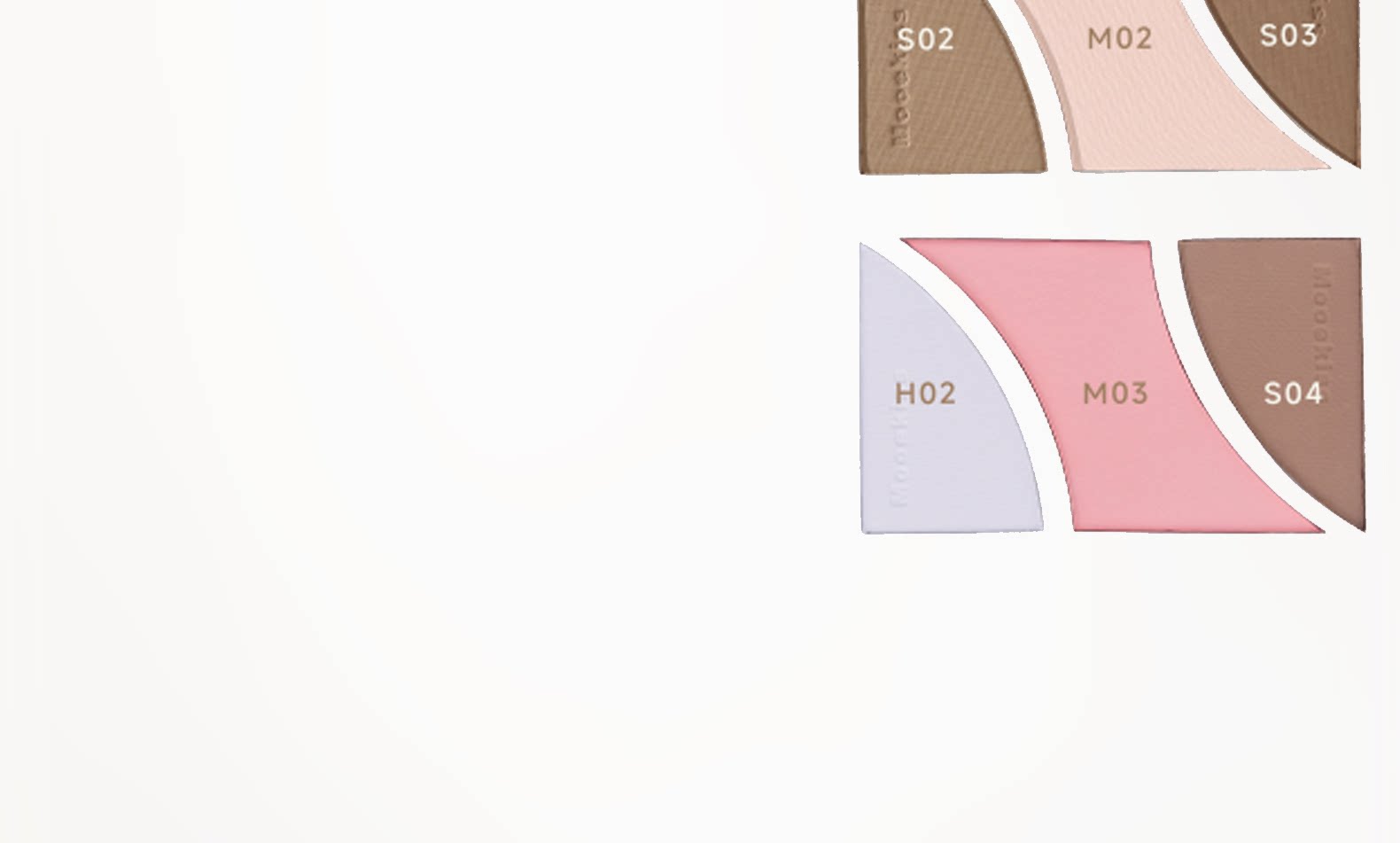 木柯诗 三色修容盘  哑光高光一体盘  化妆师专用鼻影阴影侧影  01#  9g