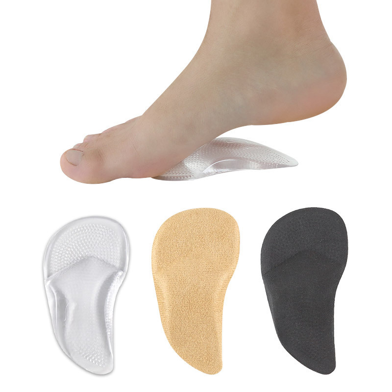 Adults, Teenagers and Children High Arch Support Pads, Flat Foot Correction Pads, Corrective Insoles, High-Heeled Shoes Balance Sole Pads