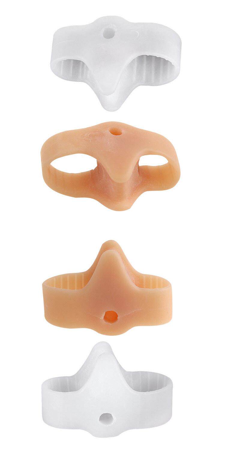 Защита ног 成人儿童双环拇指外翻分趾垫大小重叠脚趾分离器大脚骨矫正器日用 KR