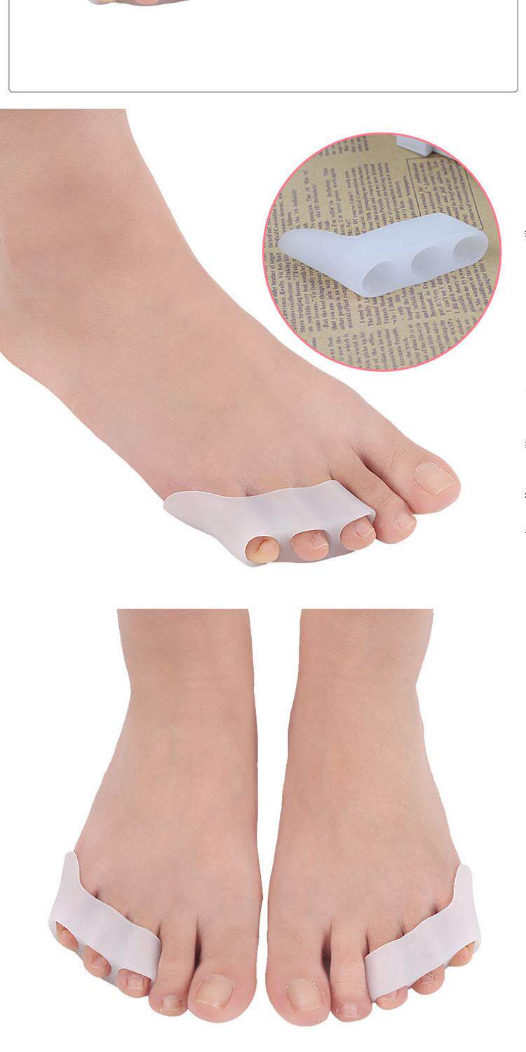 Защита ног 成人儿童双环拇指外翻分趾垫大小重叠脚趾分离器大脚骨矫正器日用 KR