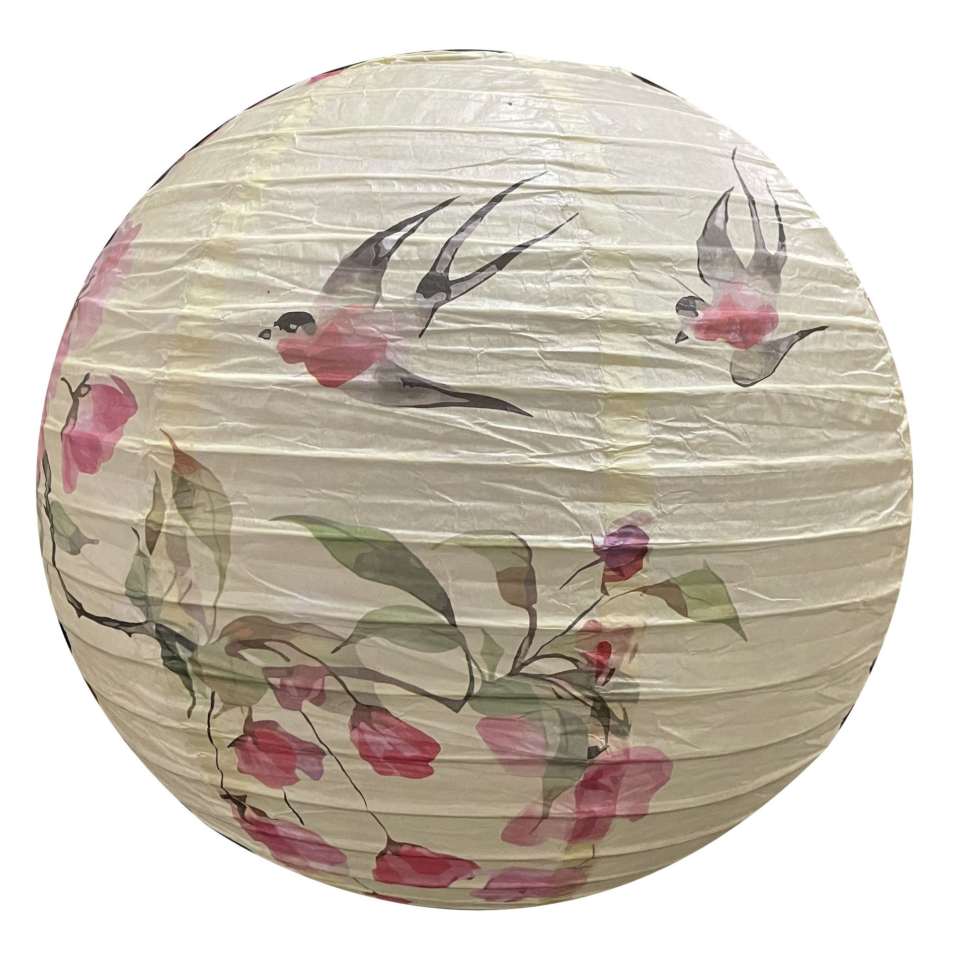 Китайский фонарик 1pc printed flower round paper lantern wedding birthday part