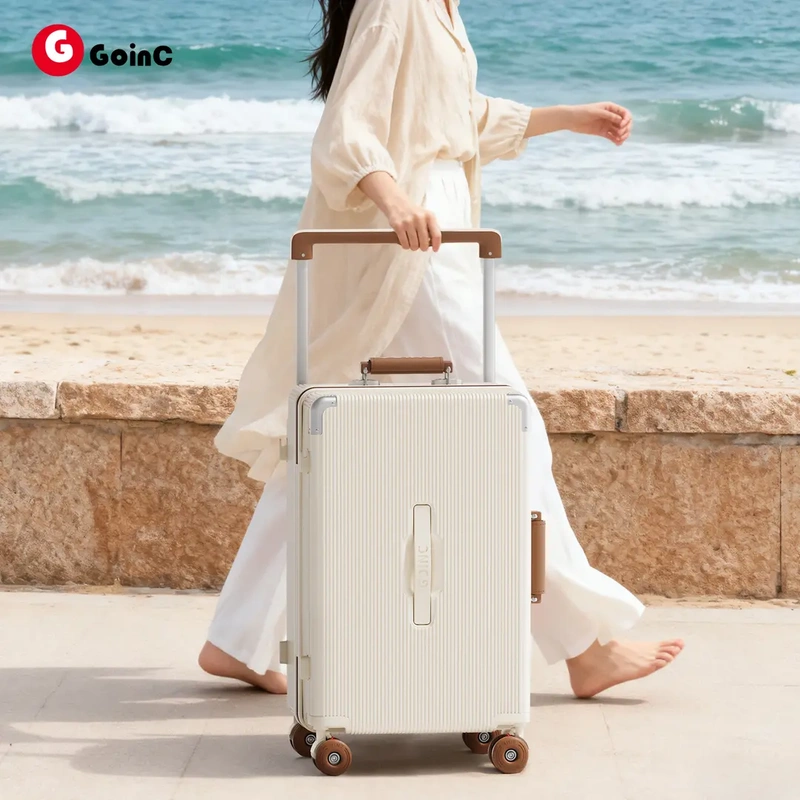 Goinc New Wide-Handle Large-Capacity Suitcase for Women and Men, Thickened Travel Trolley Case with Password Lock