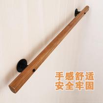 Customized non-slip indoor beech solid wood handrails stair wall handrails for the elderly and children home wooden round handrails