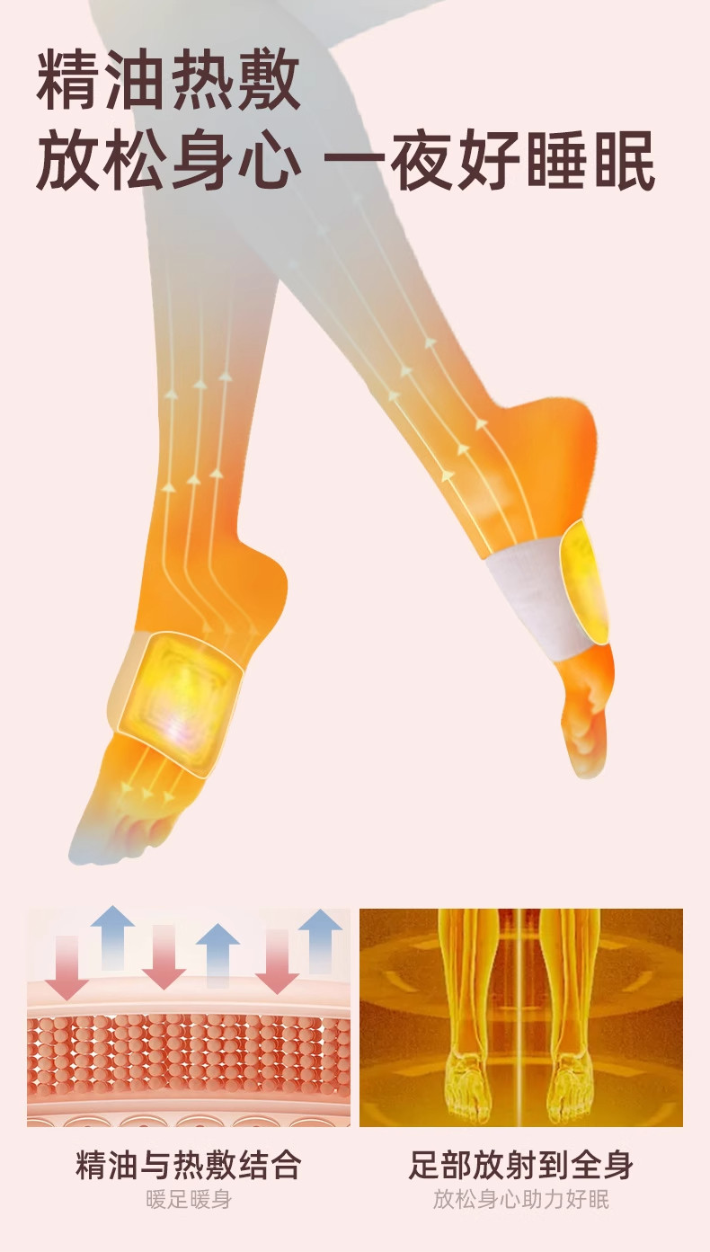 Mugwort Warm Foot Patch Self Heating Foot Warmer for Ankle and Sole 2 Pieces specifications