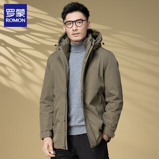 罗蒙冲锋衣羽绒服男士冬季新款加厚三合一可拆卸内胆运动外套男装