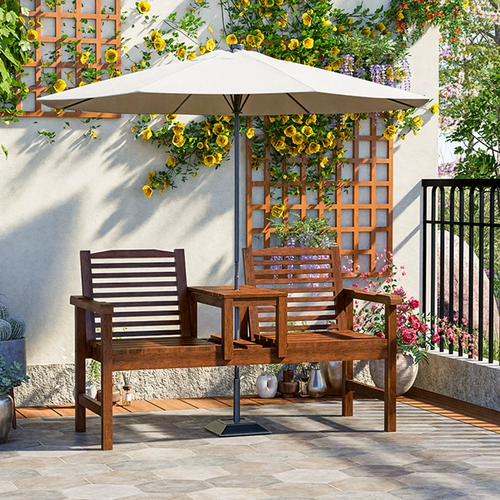 Антикоррозионная карбонизированная деревянная стола и стул на открытом воздухе двор задний кресло стул балкон на балкон