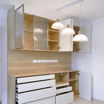 Aviation King Kong Light Luxury Cloakroom Aluminum Alloy Cabinet Customized Floor Cabinet Golden Modern Flat Opening Minimalist Ventilation