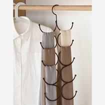 10 hooks hat storage multifunctional hanging rack tie rack scarf rack hanging scarf rack belt silk scarf tie rack