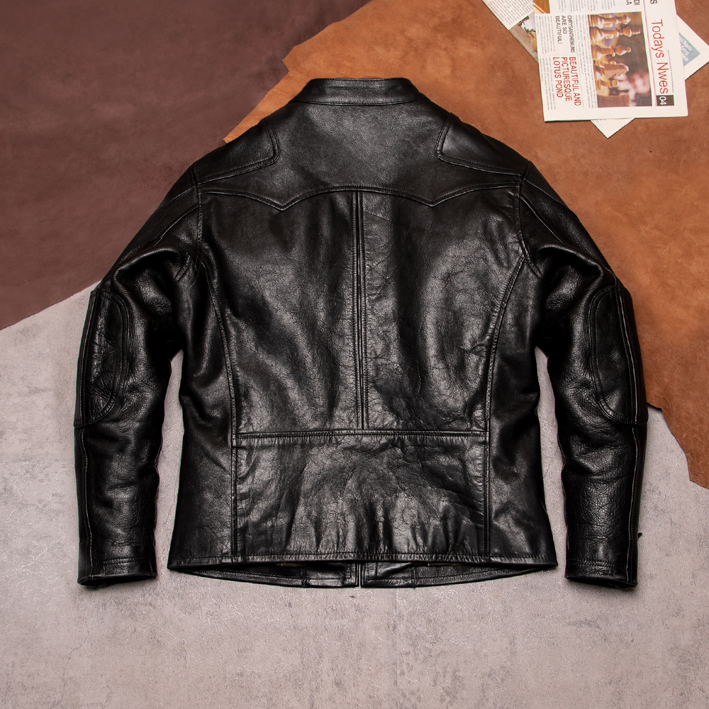 酷感与实用兼备：揭秘黑色真皮皮衣的潮流密码