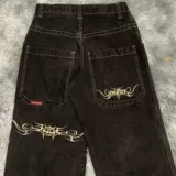 Jnco jeans y2k хип -хоп ретро -график графики вышифрованные мешковатые джинсы