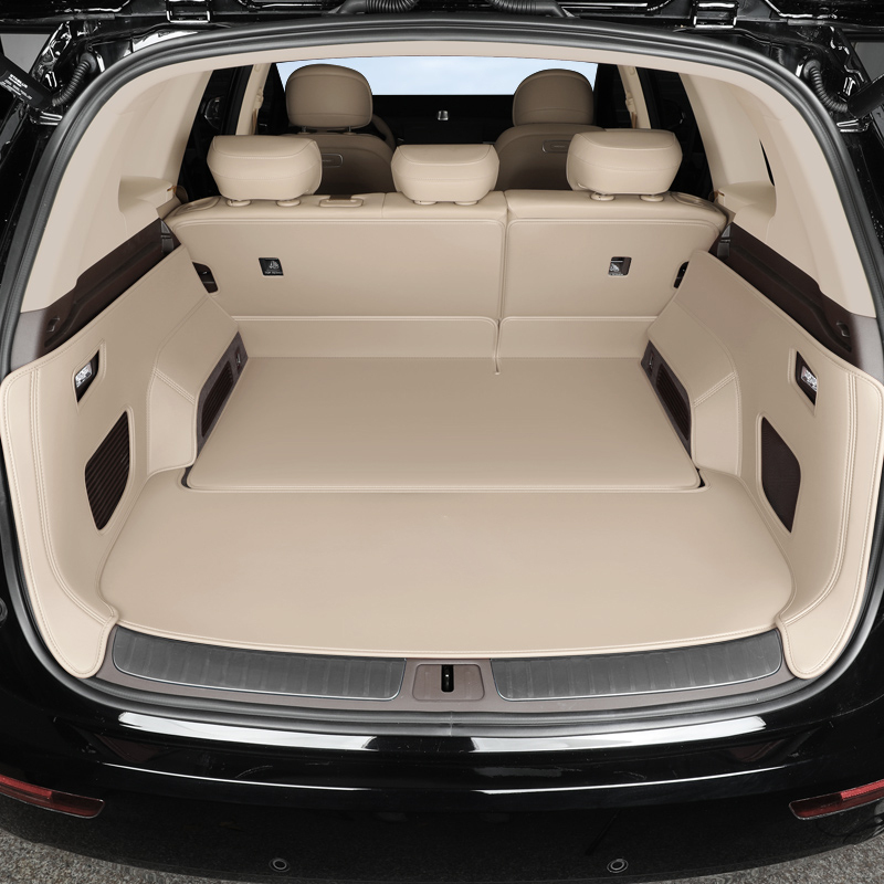 Suitable for Huawei Aito M7M6M5M9M8 Full Surround Trunk Mat, Genuine Leather Tail Box Mat, Interior Accessories Suitable for Huawei Aito M7M6M5M9M8 Full Surround Trunk Mat, Genuine Leather Tail Box Mat, Interior Accessories