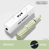 Matcha Green [24 анти -Wind Umbrella Bone ✈ Полный автоматический ✈ Солнечный дождь и дождь]