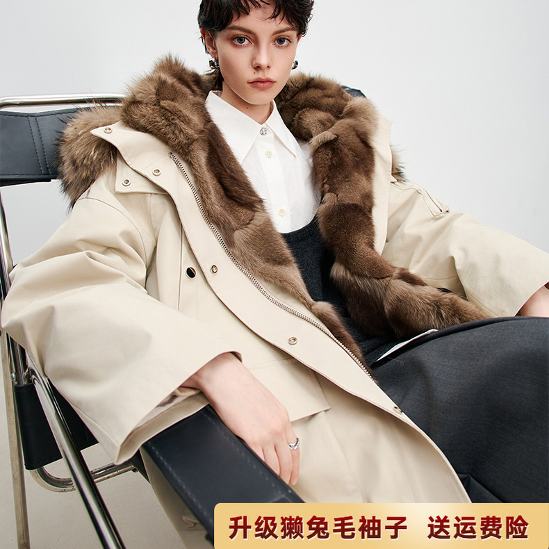 Fox Fur Lining Parka for Women 2026 Winter New Style Parka Coat with Detachable Fur Original Young Style Fox Fur Lining Parka for Women 2026 Winter New Style Parka Coat with Detachable Fur Original Young Style