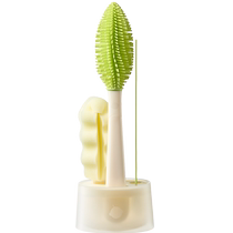 babycare portable bottle brush pacifier cleaning brush set sponge silicone head cup brush baby special tool