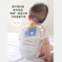One-way wet baby pure cotton sweat-absorbent wipes for children gauze sweat-proof wipes for babies cotton boys and girls small pad slings