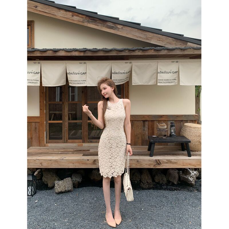 Sza【Flower Juliet】French-Style Hollow Lace Dress for Women, New Summer Slimming Short Dress A-2761 Sza【Flower Juliet】French-Style Hollow Lace Dress for Women, New Summer Slimming Short Dress A-2761