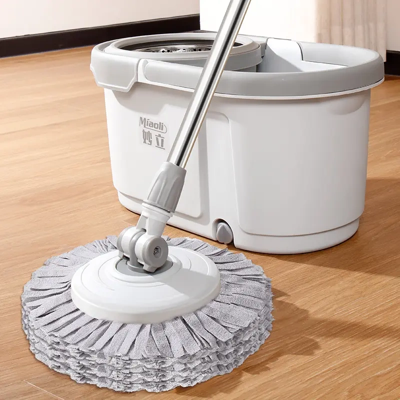 Miaoli Rotating Mop for Home Use, Self-Wringing Mop, Hands-Free Cleaning, Large Mop for Effortless Floor Cleaning