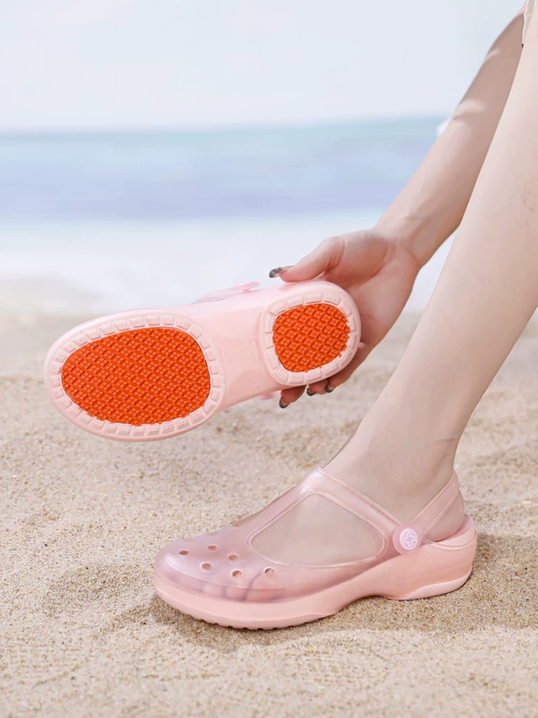 Veblen [Chống Trượt Nâng Cấp] Giày Croc Áo khoác ngoài nữ Baotou Dép Phụ Nữ Mang Thai Y Tá Người Cao Tuổi Dép Đi Biển