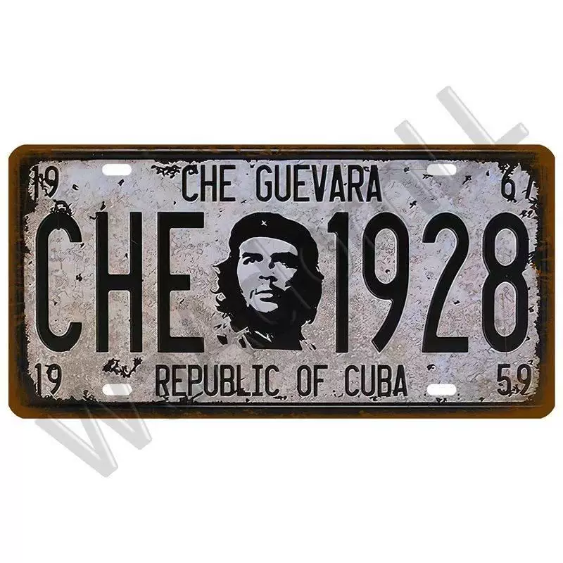 Виниловая номерная табличка в стиле Route 66 Vintage Poser Car Number Plaque Plaque Post