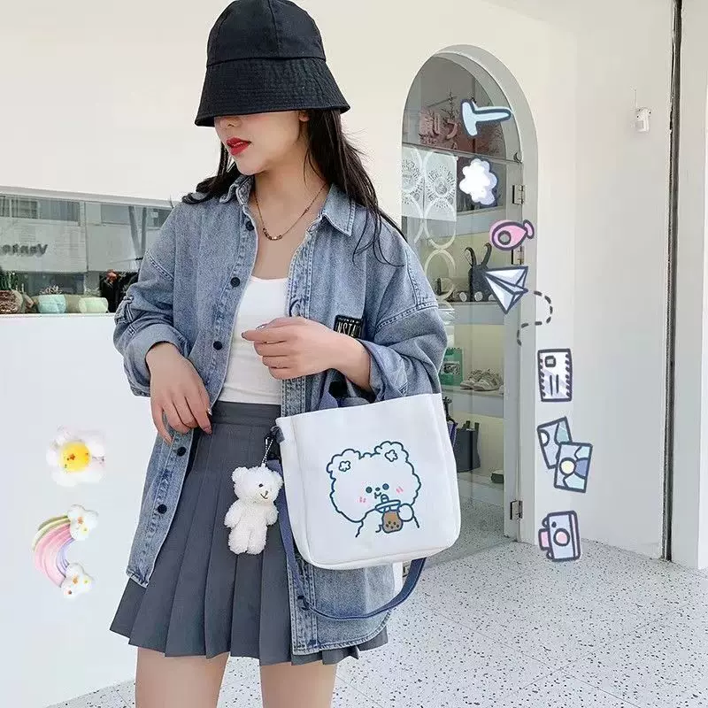 Large Female Tote Bag Fabric Shoulder Bag Women's 2023 Big