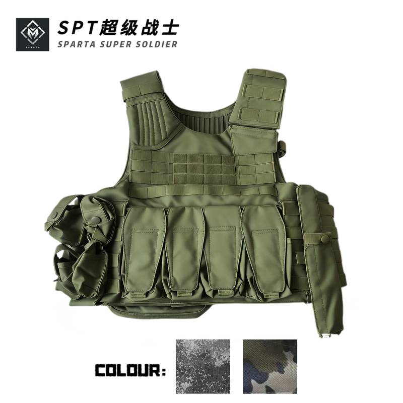 【Spt】New Style Carrying Gear Vest Multifunctional Equipment 11-Piece Set Multifunctional Carrying Gear 【Spt】New Style Carrying Gear Vest Multifunctional Equipment 11-Piece Set Multifunctional Carrying Gear