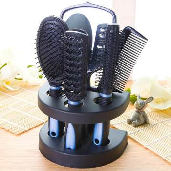 Comb, Curling Brush, Rolling Brush, Women's Air Cushion Brush, Large-Tooth Comb for Slicked-Back Hairstyles, Home and Salon Professional Hair Styling Set