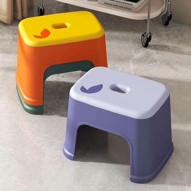 Kindergarten thickened children's low stool plastic household bathroom laundry stool baby changing shoe stool