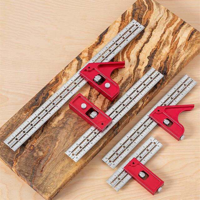 Cross-border Woodworkers Edge Rule activity angle ruler 90 degrees 45 degrees horizontal angle ruler woodworking ruler