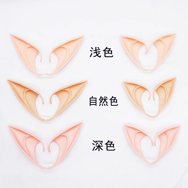Christmas Elf Ear Headwear Cosplay Event Props Cute and Quirky Decorative Hair Clip Faux Hairpin