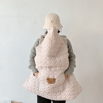 Stroller windproof cloak autumn and winter Korean style cloak baby push windshield blanket warm wind waist stool shawl for outdoor protection