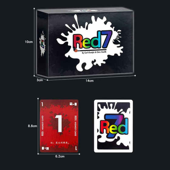 桌游卡牌红色七red 7成人扑克游戏多人团建家庭休闲聚会派对玩具