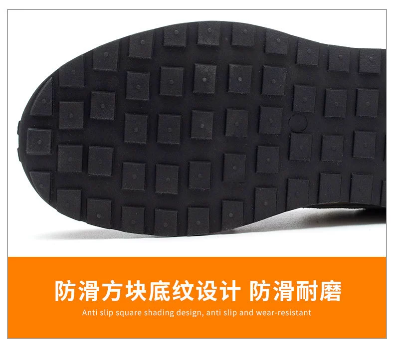 Genuine leather labor protection shoes, steel toe caps, anti-smash, anti-puncture work shoes, wear-resistant, high temperature resistant, anti-slip, anti-odor, welder protective shoes