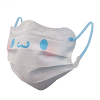 Голубоглазая коричневая собака с V-образной мордой и наушниками случайного цвета