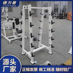 Commercial fitness equipment small barbell rack storage rack gym double row fixed barbell display rack